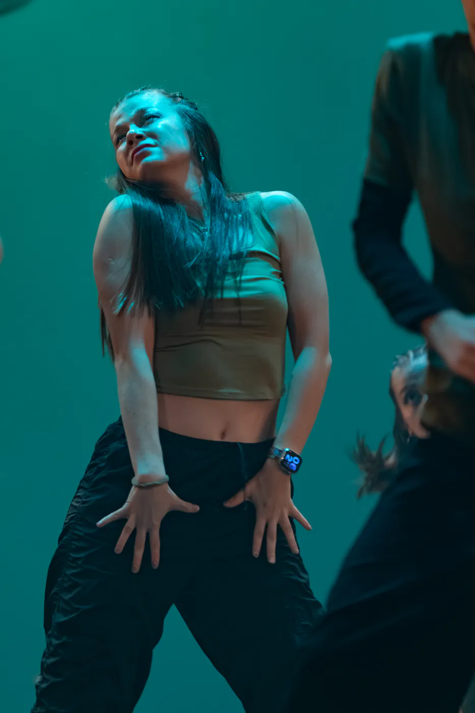 Bailarina de Faith en un solo de danza urbana